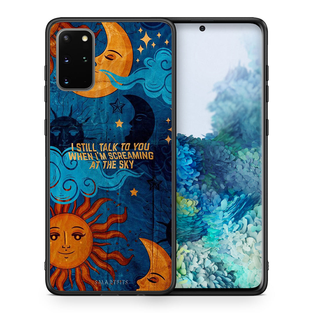 Θήκη Samsung S20 Plus Screaming Sky από τη Smartfits με σχέδιο στο πίσω μέρος και μαύρο περίβλημα | Samsung S20 Plus Screaming Sky case with colorful back and black bezels