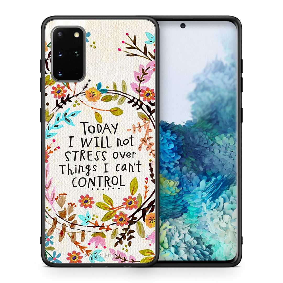 Θήκη Samsung S20 Plus Stress Over από τη Smartfits με σχέδιο στο πίσω μέρος και μαύρο περίβλημα | Samsung S20 Plus Stress Over case with colorful back and black bezels
