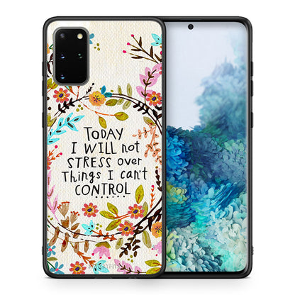 Θήκη Samsung S20 Plus Stress Over από τη Smartfits με σχέδιο στο πίσω μέρος και μαύρο περίβλημα | Samsung S20 Plus Stress Over case with colorful back and black bezels