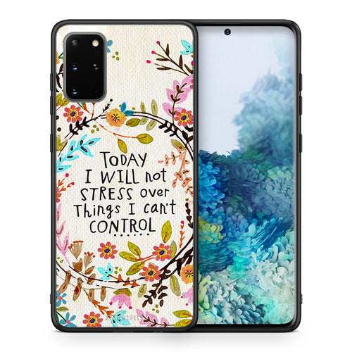 Θήκη Samsung S20 Plus Stress Over από τη Smartfits με σχέδιο στο πίσω μέρος και μαύρο περίβλημα | Samsung S20 Plus Stress Over case with colorful back and black bezels