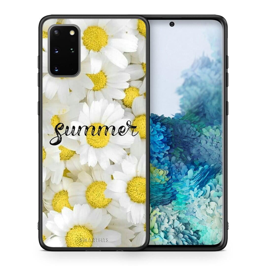 Θήκη Samsung S20 Plus Summer Daisies από τη Smartfits με σχέδιο στο πίσω μέρος και μαύρο περίβλημα | Samsung S20 Plus Summer Daisies case with colorful back and black bezels