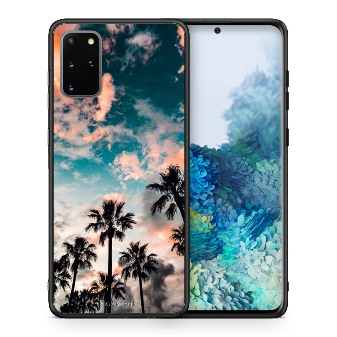 Θήκη Samsung S20 Plus Sky Summer από τη Smartfits με σχέδιο στο πίσω μέρος και μαύρο περίβλημα | Samsung S20 Plus Sky Summer case with colorful back and black bezels