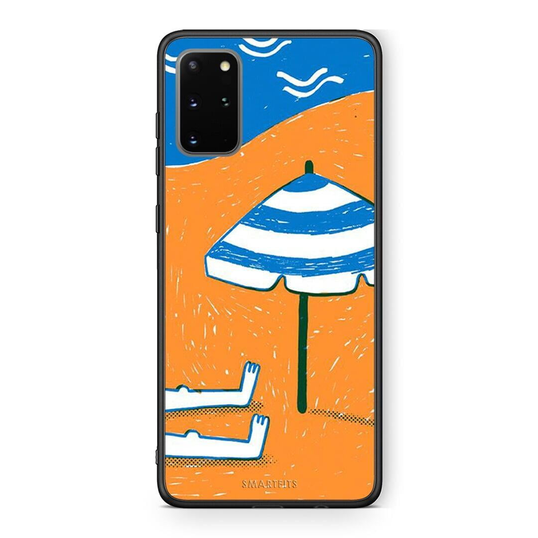 Samsung S20 Plus Summering Θήκη από τη Smartfits με σχέδιο στο πίσω μέρος και μαύρο περίβλημα | Smartphone case with colorful back and black bezels by Smartfits