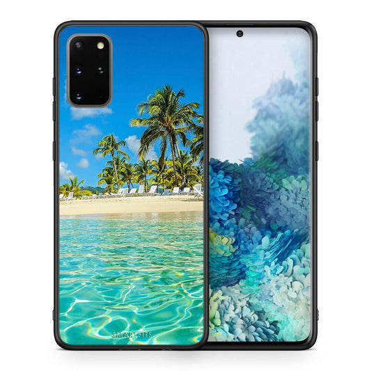 Θήκη Samsung S20 Plus Tropical Vibes από τη Smartfits με σχέδιο στο πίσω μέρος και μαύρο περίβλημα | Samsung S20 Plus Tropical Vibes case with colorful back and black bezels