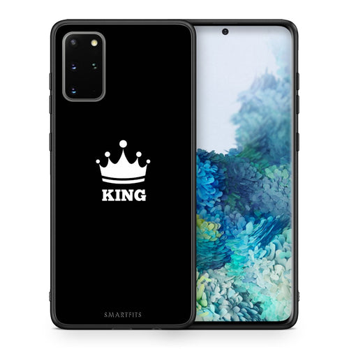 Θήκη Samsung S20 Plus King Valentine από τη Smartfits με σχέδιο στο πίσω μέρος και μαύρο περίβλημα | Samsung S20 Plus King Valentine case with colorful back and black bezels