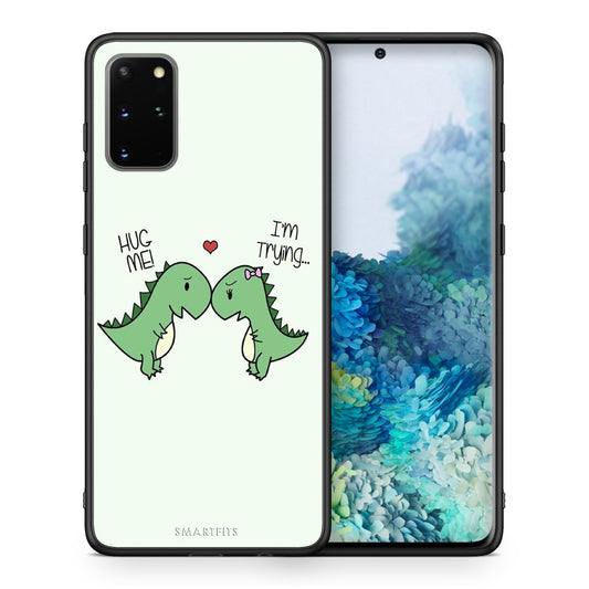 Θήκη Samsung S20 Plus Rex Valentine από τη Smartfits με σχέδιο στο πίσω μέρος και μαύρο περίβλημα | Samsung S20 Plus Rex Valentine case with colorful back and black bezels