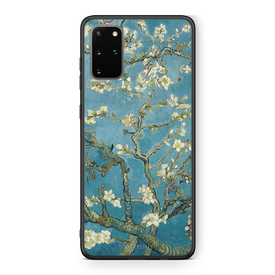 Samsung S20 Plus White Blossoms θήκη από τη Smartfits με σχέδιο στο πίσω μέρος και μαύρο περίβλημα | Smartphone case with colorful back and black bezels by Smartfits