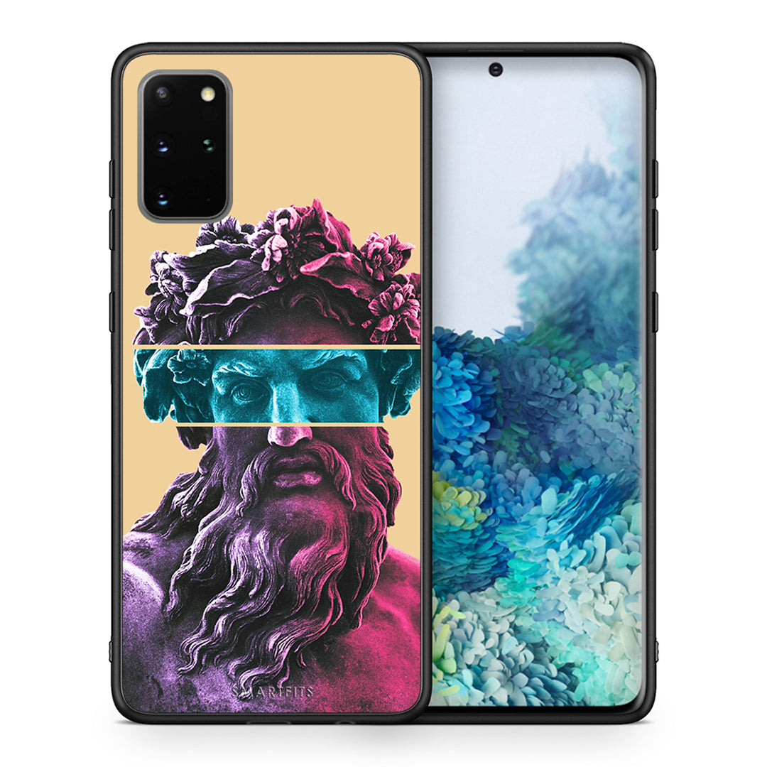 Θήκη Αγίου Βαλεντίνου Samsung S20 Plus Zeus Art από τη Smartfits με σχέδιο στο πίσω μέρος και μαύρο περίβλημα | Samsung S20 Plus Zeus Art case with colorful back and black bezels