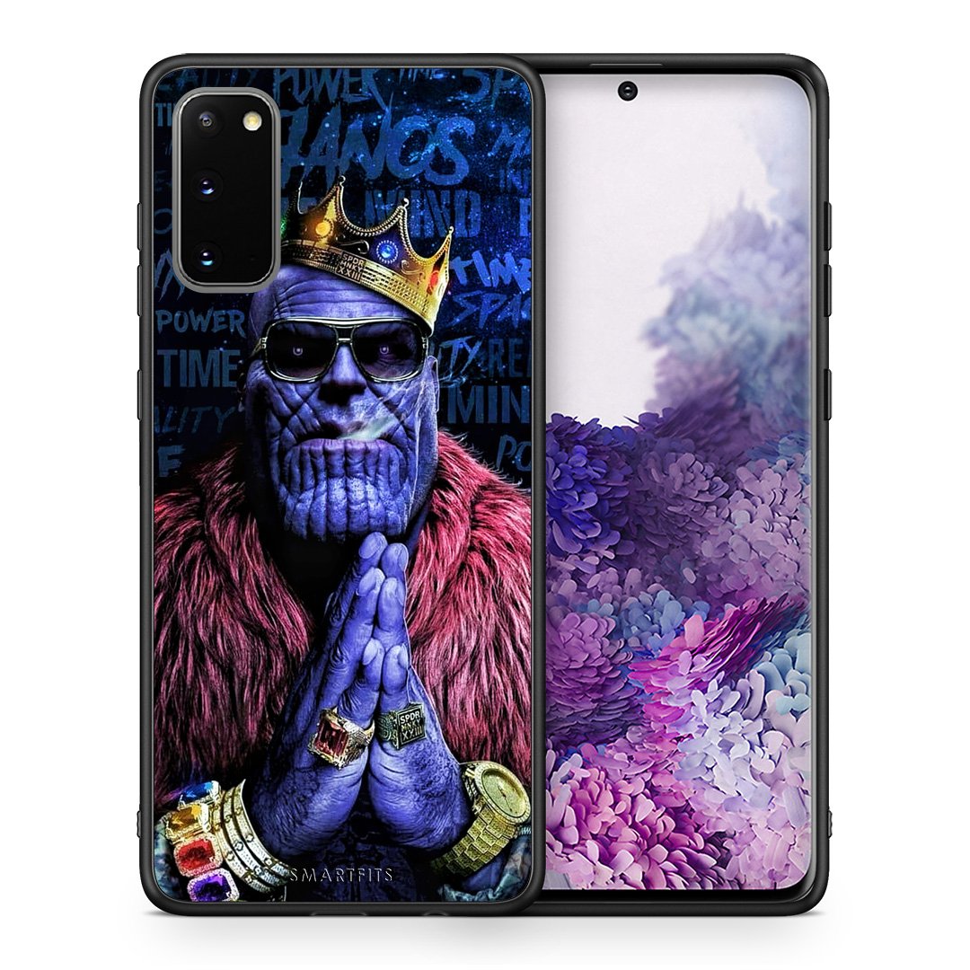 Θήκη Samsung S20 Thanos PopArt από τη Smartfits με σχέδιο στο πίσω μέρος και μαύρο περίβλημα | Samsung S20 Thanos PopArt case with colorful back and black bezels