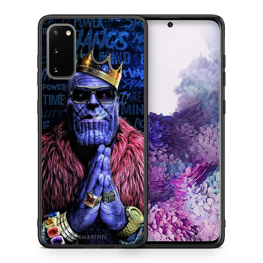 Θήκη Samsung S20 Thanos PopArt από τη Smartfits με σχέδιο στο πίσω μέρος και μαύρο περίβλημα | Samsung S20 Thanos PopArt case with colorful back and black bezels