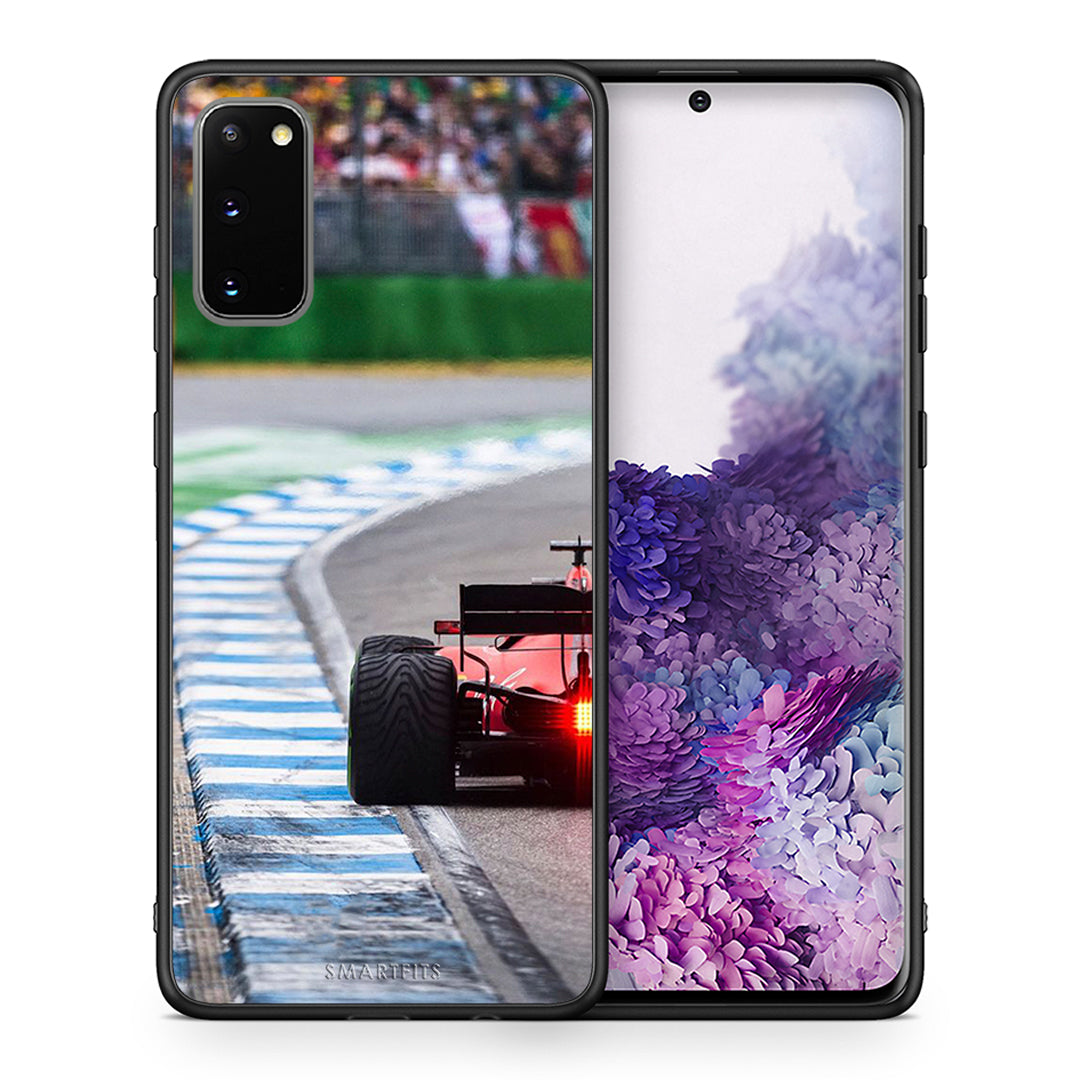 Θήκη Samsung S20 Racing Vibes από τη Smartfits με σχέδιο στο πίσω μέρος και μαύρο περίβλημα | Samsung S20 Racing Vibes case with colorful back and black bezels