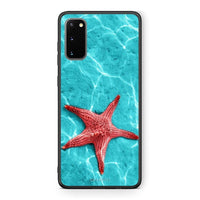 Thumbnail for Samsung S20 Red Starfish Θήκη από τη Smartfits με σχέδιο στο πίσω μέρος και μαύρο περίβλημα | Smartphone case with colorful back and black bezels by Smartfits