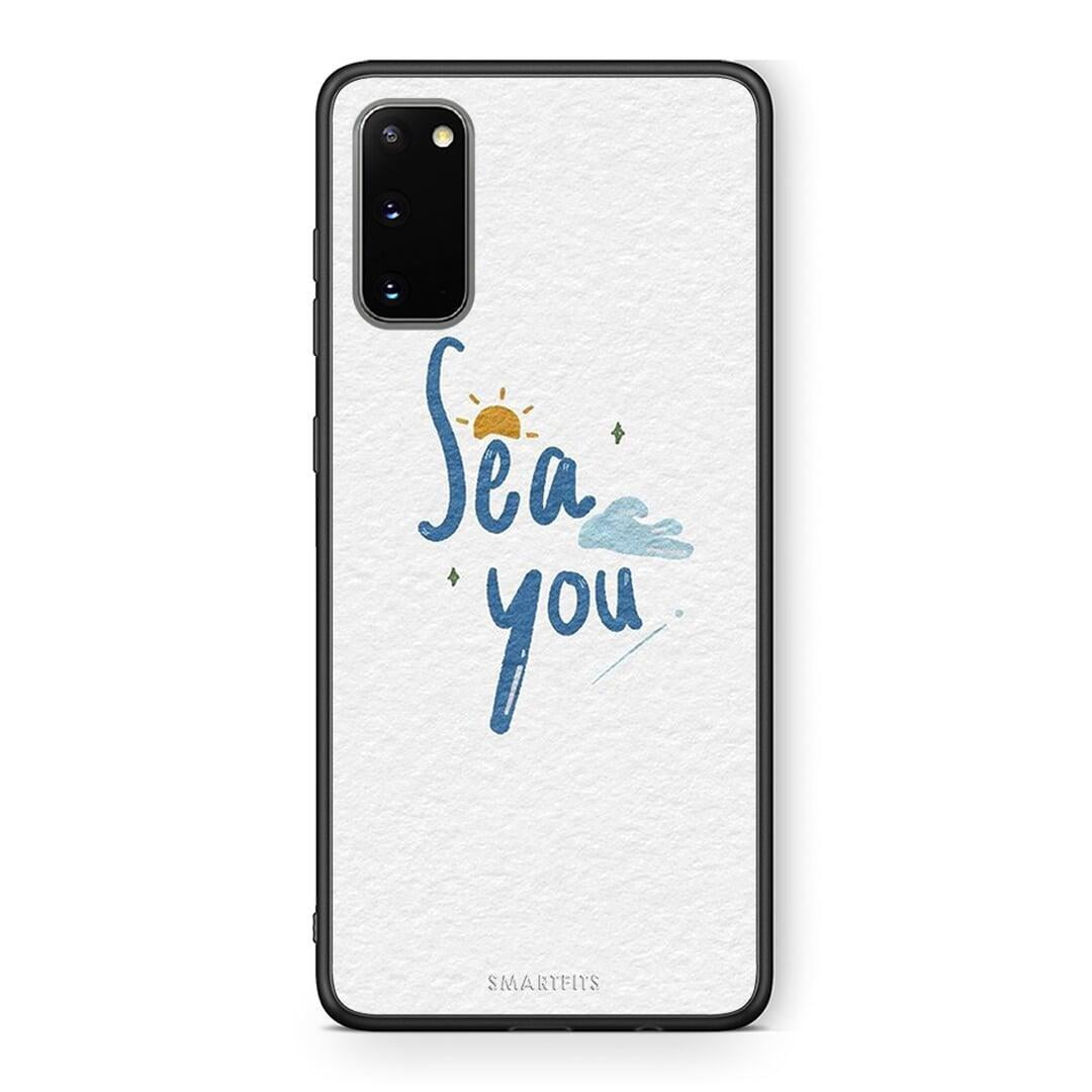 Samsung S20 Sea You Θήκη από τη Smartfits με σχέδιο στο πίσω μέρος και μαύρο περίβλημα | Smartphone case with colorful back and black bezels by Smartfits