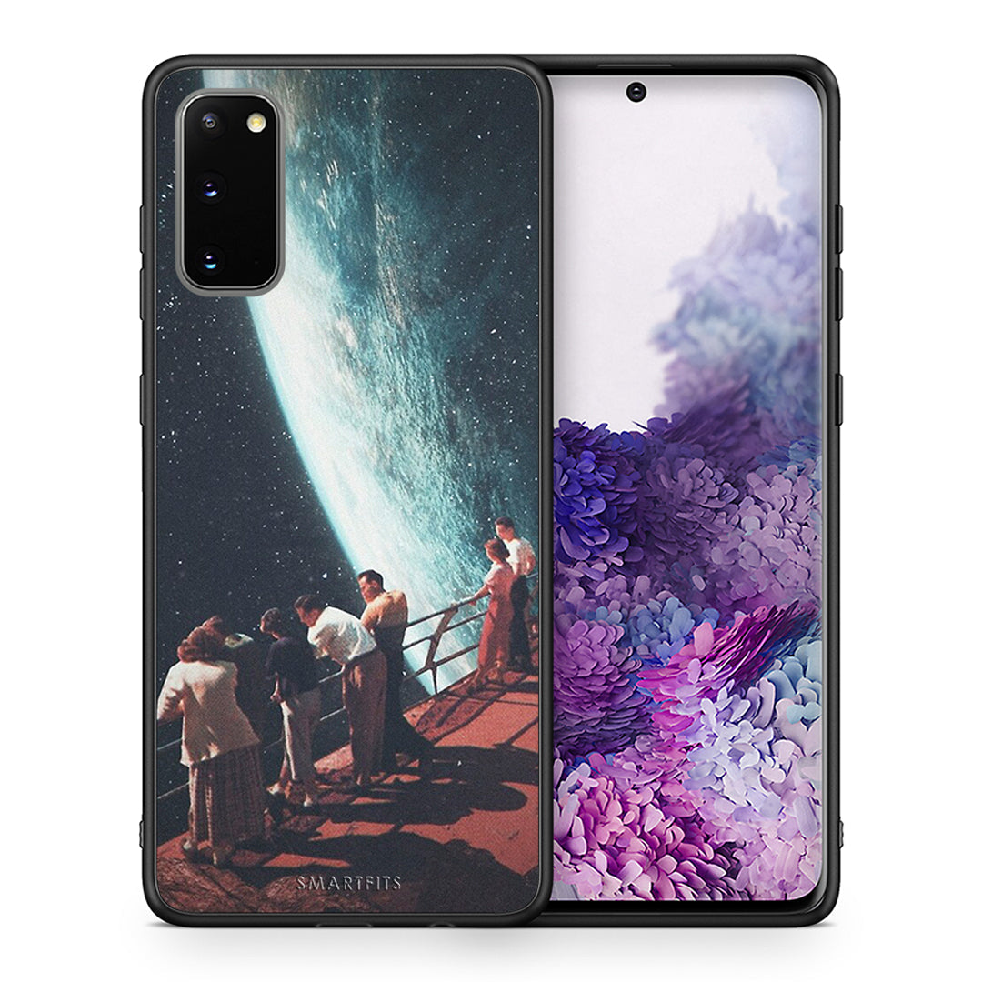Θήκη Samsung S20 Surreal View από τη Smartfits με σχέδιο στο πίσω μέρος και μαύρο περίβλημα | Samsung S20 Surreal View case with colorful back and black bezels