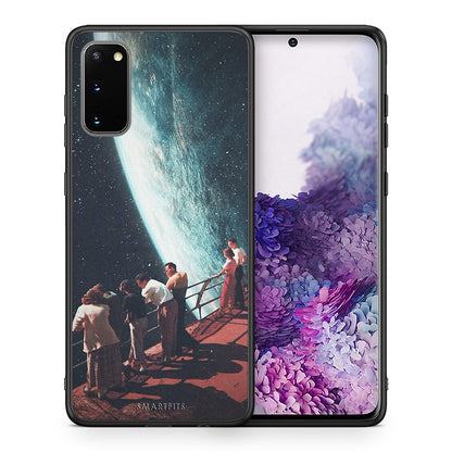 Θήκη Samsung S20 Surreal View από τη Smartfits με σχέδιο στο πίσω μέρος και μαύρο περίβλημα | Samsung S20 Surreal View case with colorful back and black bezels