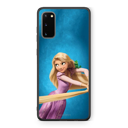 Samsung S20 Tangled 2 Θήκη Αγίου Βαλεντίνου από τη Smartfits με σχέδιο στο πίσω μέρος και μαύρο περίβλημα | Smartphone case with colorful back and black bezels by Smartfits