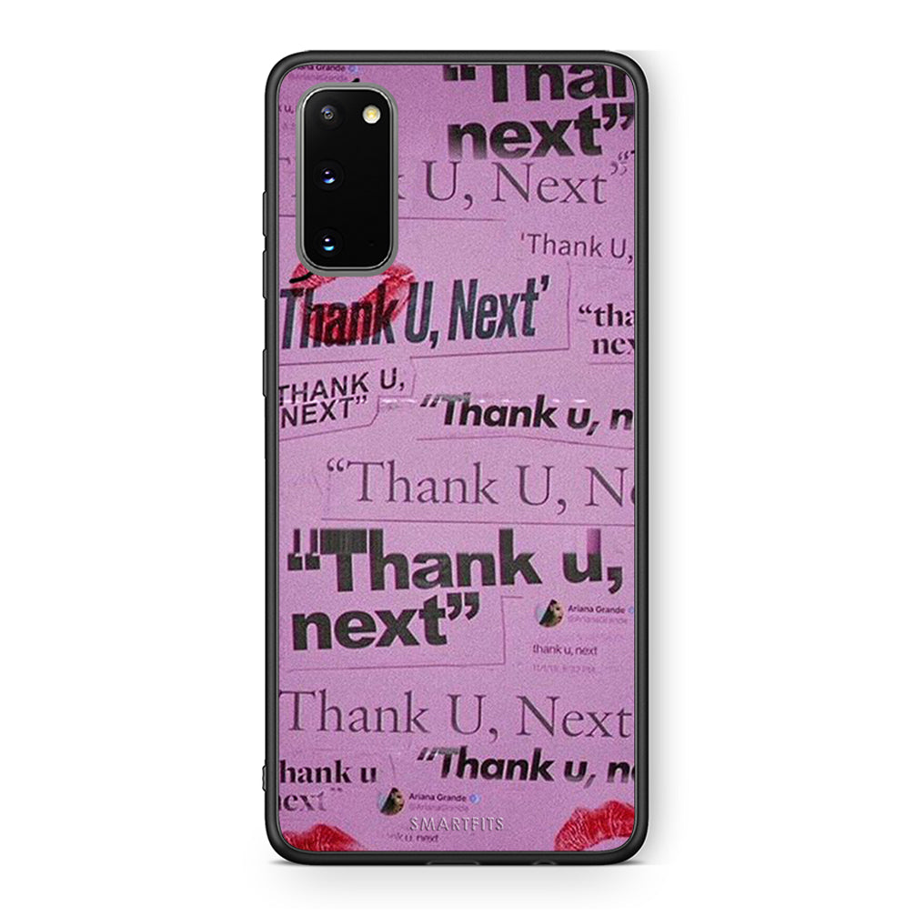Samsung S20 Thank You Next Θήκη Αγίου Βαλεντίνου από τη Smartfits με σχέδιο στο πίσω μέρος και μαύρο περίβλημα | Smartphone case with colorful back and black bezels by Smartfits