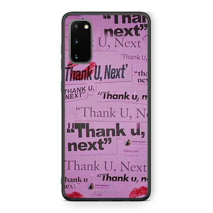 Samsung S20 Thank You Next Θήκη Αγίου Βαλεντίνου από τη Smartfits με σχέδιο στο πίσω μέρος και μαύρο περίβλημα | Smartphone case with colorful back and black bezels by Smartfits