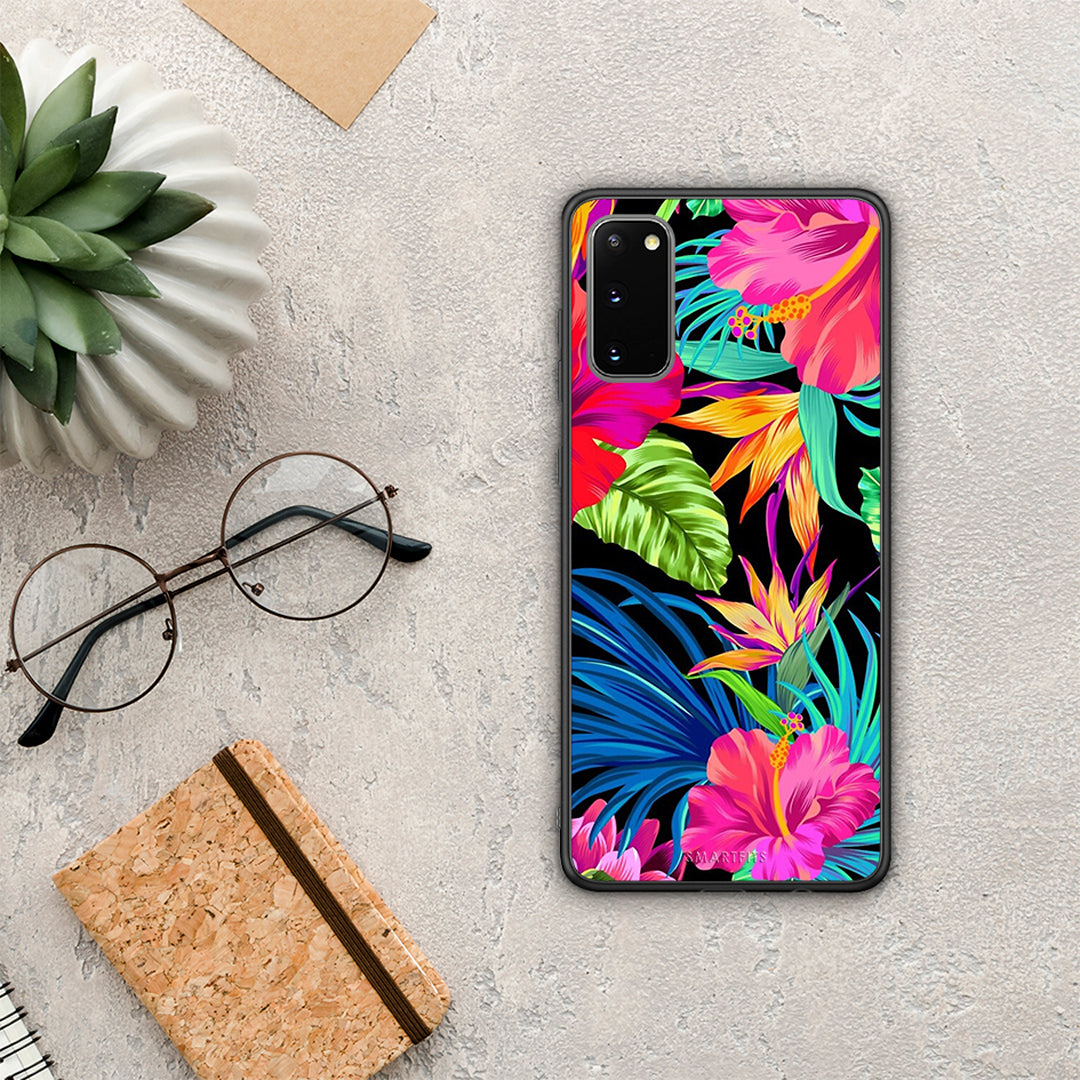 Tropical Flowers - Samsung Galaxy S20 θήκη
