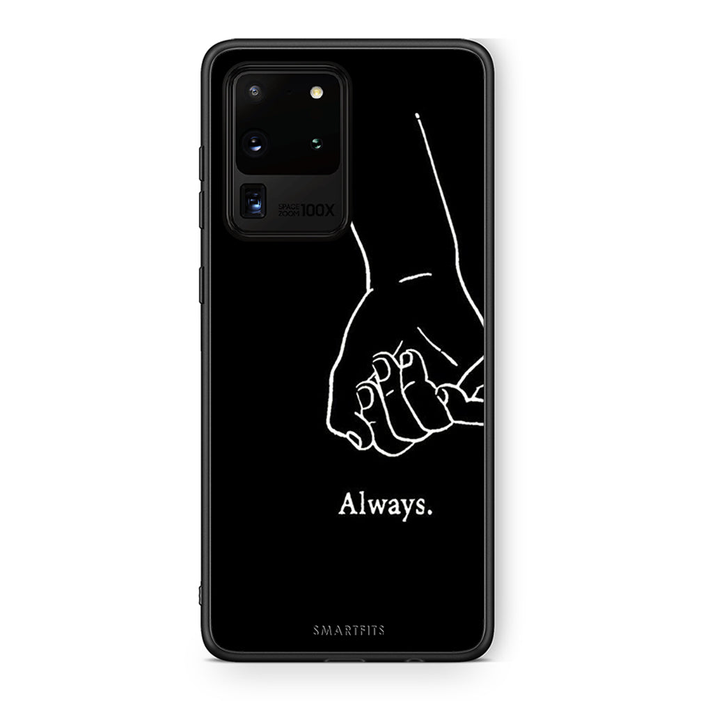 Samsung S20 Ultra Always & Forever 1 Θήκη Αγίου Βαλεντίνου από τη Smartfits με σχέδιο στο πίσω μέρος και μαύρο περίβλημα | Smartphone case with colorful back and black bezels by Smartfits