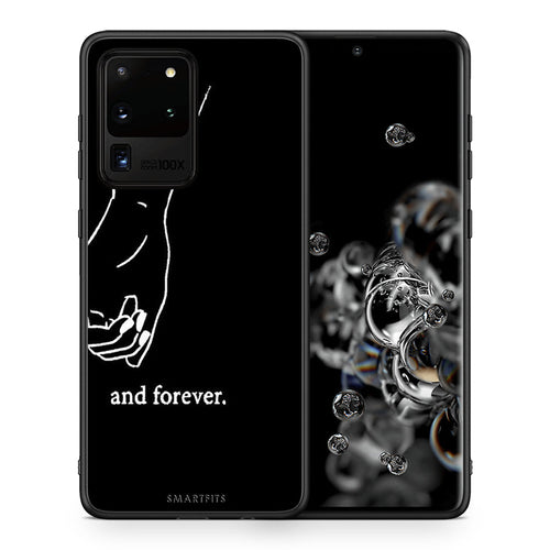 Θήκη Αγίου Βαλεντίνου Samsung S20 Ultra Always & Forever 2 από τη Smartfits με σχέδιο στο πίσω μέρος και μαύρο περίβλημα | Samsung S20 Ultra Always & Forever 2 case with colorful back and black bezels