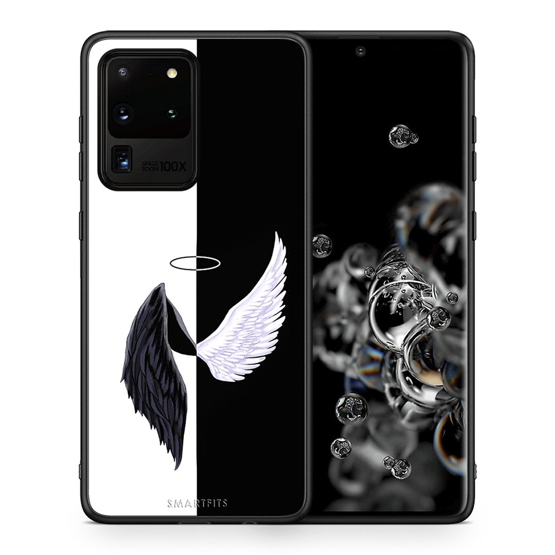 Θήκη Samsung S20 Ultra Angels Demons από τη Smartfits με σχέδιο στο πίσω μέρος και μαύρο περίβλημα | Samsung S20 Ultra Angels Demons case with colorful back and black bezels