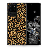 Thumbnail for Θήκη Samsung S20 Ultra Leopard Animal από τη Smartfits με σχέδιο στο πίσω μέρος και μαύρο περίβλημα | Samsung S20 Ultra Leopard Animal case with colorful back and black bezels