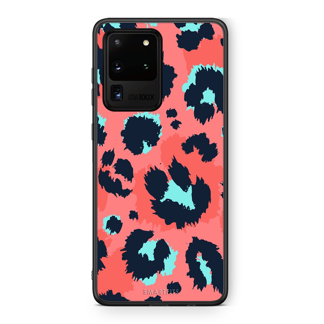 22 - Samsung S20 Ultra Pink Leopard Animal case, cover, bumper