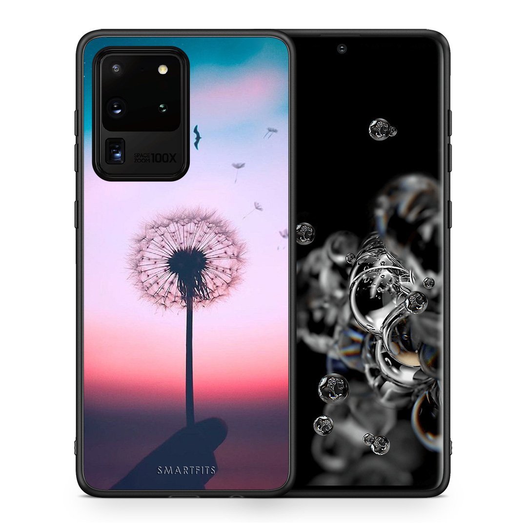 Θήκη Samsung S20 Ultra Wish Boho από τη Smartfits με σχέδιο στο πίσω μέρος και μαύρο περίβλημα | Samsung S20 Ultra Wish Boho case with colorful back and black bezels