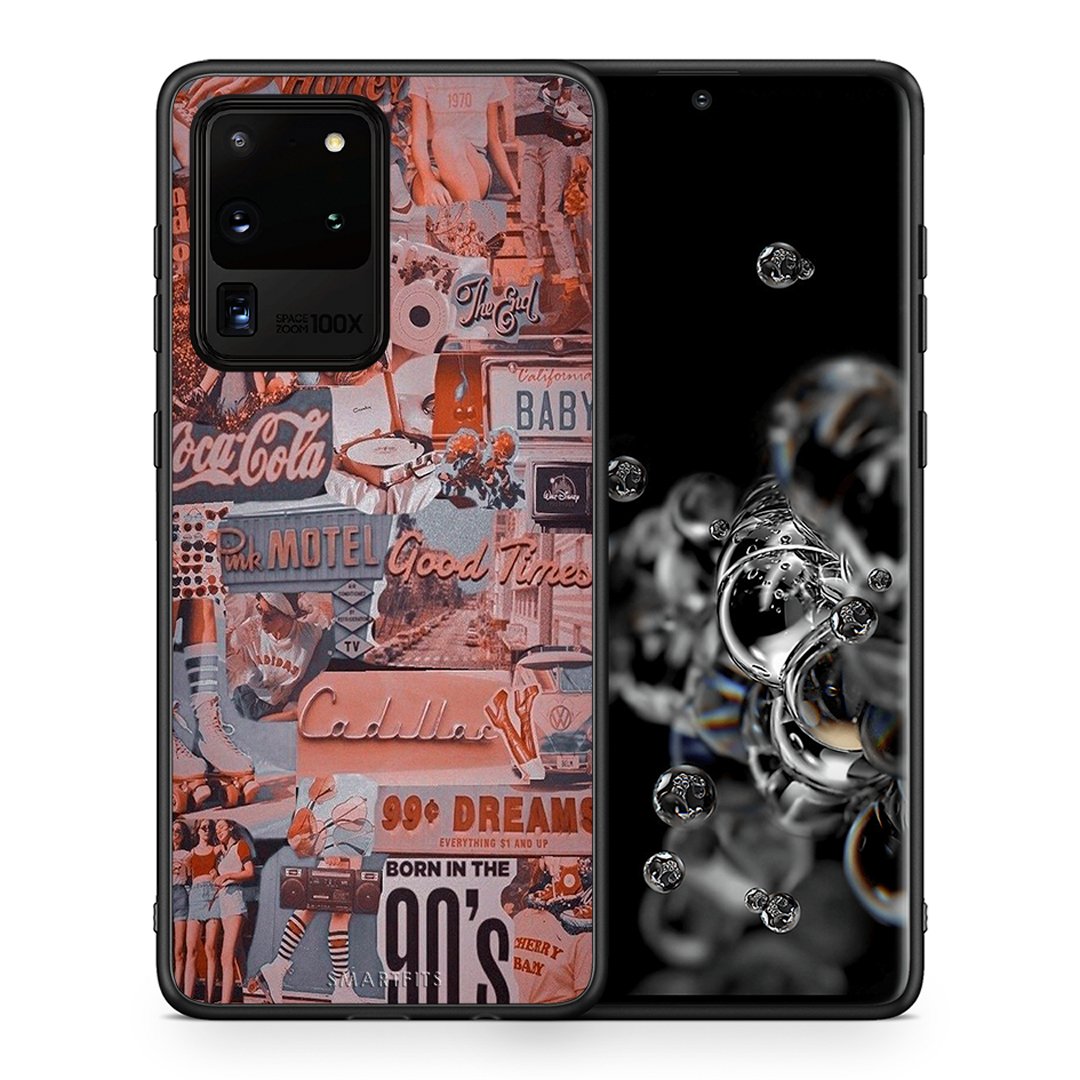 Θήκη Samsung S20 Ultra Born In 90s από τη Smartfits με σχέδιο στο πίσω μέρος και μαύρο περίβλημα | Samsung S20 Ultra Born In 90s case with colorful back and black bezels