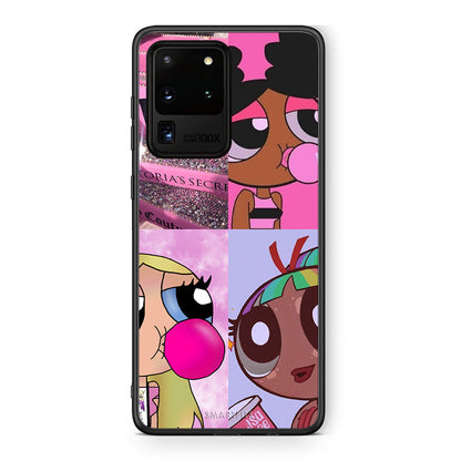 Samsung S20 Ultra Bubble Girls Θήκη Αγίου Βαλεντίνου από τη Smartfits με σχέδιο στο πίσω μέρος και μαύρο περίβλημα | Smartphone case with colorful back and black bezels by Smartfits