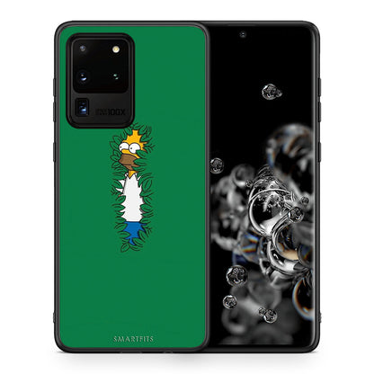 Θήκη Αγίου Βαλεντίνου Samsung S20 Ultra Bush Man από τη Smartfits με σχέδιο στο πίσω μέρος και μαύρο περίβλημα | Samsung S20 Ultra Bush Man case with colorful back and black bezels