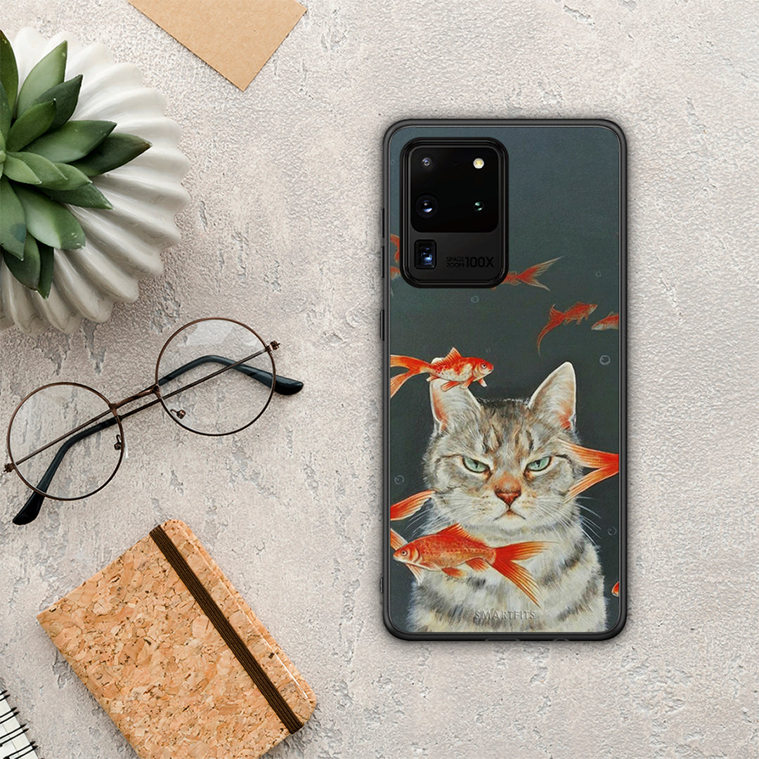 Cat Goldfish - Samsung Galaxy S20 Ultra θήκη