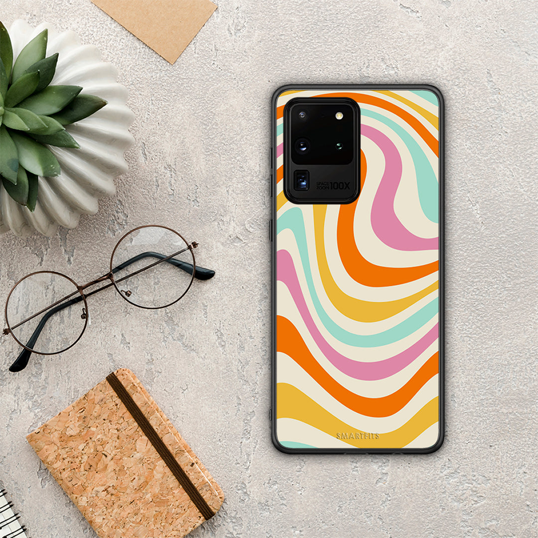 Colourful Waves - Samsung Galaxy S20 Ultra θήκη
