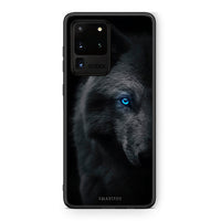 Thumbnail for Samsung S20 Ultra Dark Wolf θήκη από τη Smartfits με σχέδιο στο πίσω μέρος και μαύρο περίβλημα | Smartphone case with colorful back and black bezels by Smartfits