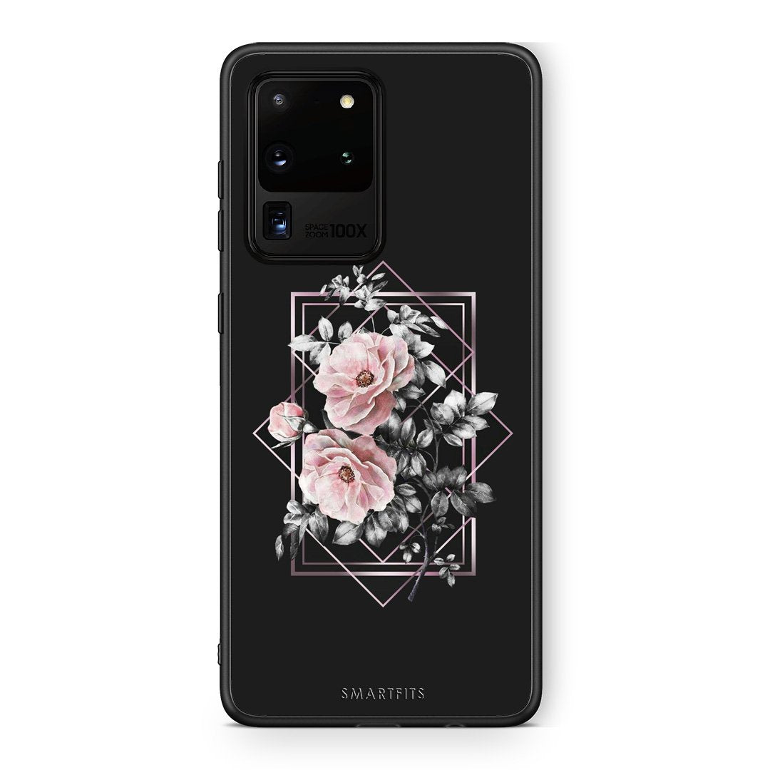 4 - Samsung S20 Ultra Frame Flower case, cover, bumper