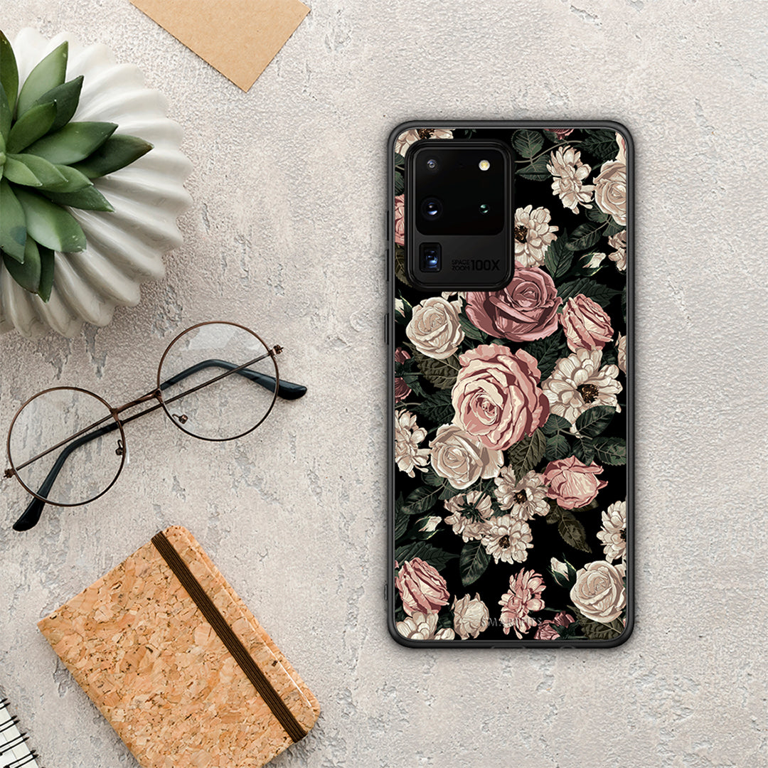 Flower Wild Roses - Samsung Galaxy S20 Ultra θήκη