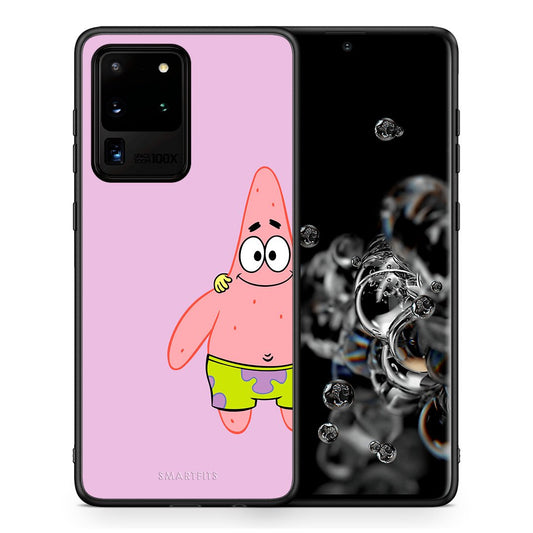 Θήκη Samsung S20 Ultra  Friends Patrick από τη Smartfits με σχέδιο στο πίσω μέρος και μαύρο περίβλημα | Samsung S20 Ultra  Friends Patrick case with colorful back and black bezels