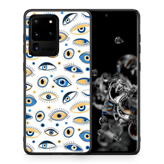 Θήκη Samsung S20 Ultra Ftou Ftou από τη Smartfits με σχέδιο στο πίσω μέρος και μαύρο περίβλημα | Samsung S20 Ultra Ftou Ftou case with colorful back and black bezels