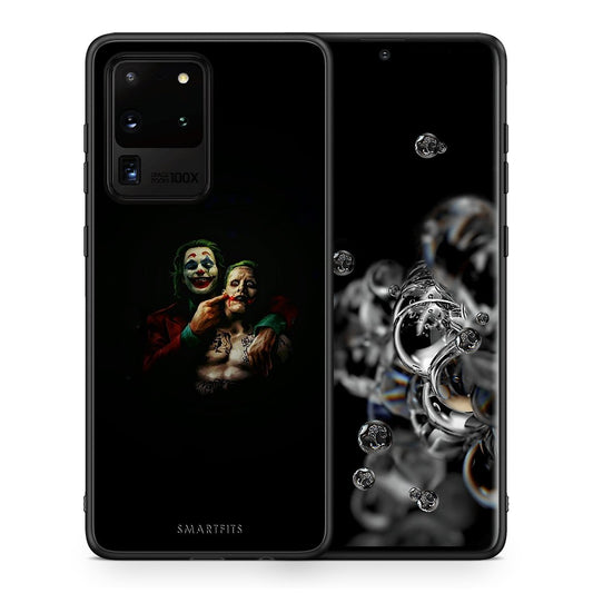 Θήκη Samsung S20 Ultra Clown Hero από τη Smartfits με σχέδιο στο πίσω μέρος και μαύρο περίβλημα | Samsung S20 Ultra Clown Hero case with colorful back and black bezels