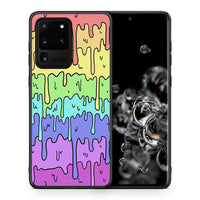 Thumbnail for Θήκη Samsung S20 Ultra Melting Rainbow από τη Smartfits με σχέδιο στο πίσω μέρος και μαύρο περίβλημα | Samsung S20 Ultra Melting Rainbow case with colorful back and black bezels
