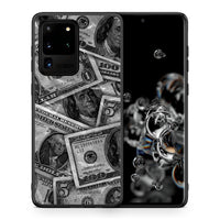 Thumbnail for Θήκη Samsung S20 Ultra Money Dollars από τη Smartfits με σχέδιο στο πίσω μέρος και μαύρο περίβλημα | Samsung S20 Ultra Money Dollars case with colorful back and black bezels