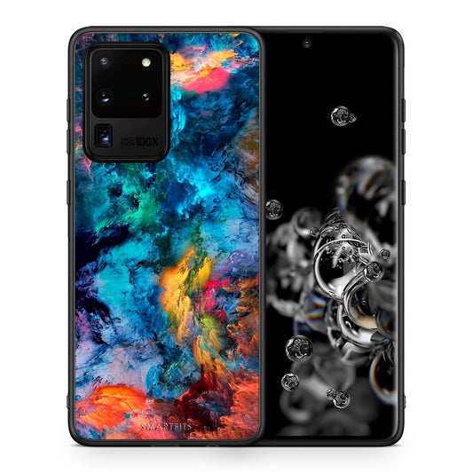 Θήκη Samsung S20 Ultra Crayola Paint από τη Smartfits με σχέδιο στο πίσω μέρος και μαύρο περίβλημα | Samsung S20 Ultra Crayola Paint case with colorful back and black bezels