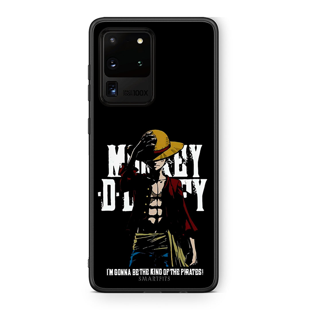 Samsung S20 Ultra Pirate King θήκη από τη Smartfits με σχέδιο στο πίσω μέρος και μαύρο περίβλημα | Smartphone case with colorful back and black bezels by Smartfits