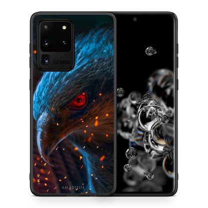 Θήκη Samsung S20 Ultra Eagle PopArt από τη Smartfits με σχέδιο στο πίσω μέρος και μαύρο περίβλημα | Samsung S20 Ultra Eagle PopArt case with colorful back and black bezels