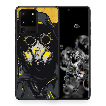 Θήκη Samsung S20 Ultra Mask PopArt από τη Smartfits με σχέδιο στο πίσω μέρος και μαύρο περίβλημα | Samsung S20 Ultra Mask PopArt case with colorful back and black bezels
