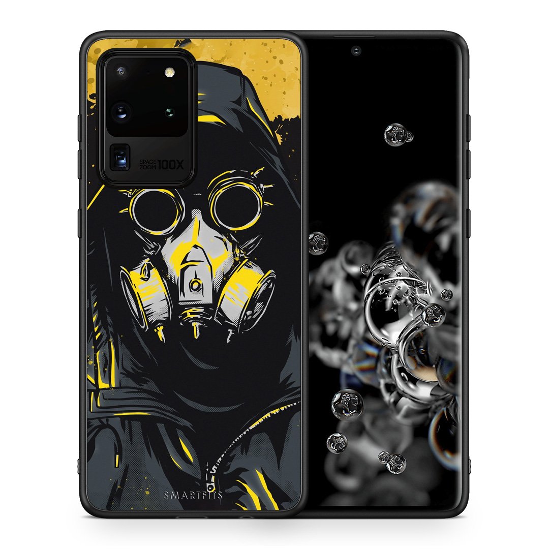 Θήκη Samsung S20 Ultra Mask PopArt από τη Smartfits με σχέδιο στο πίσω μέρος και μαύρο περίβλημα | Samsung S20 Ultra Mask PopArt case with colorful back and black bezels