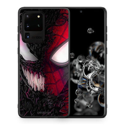 Θήκη Samsung S20 Ultra SpiderVenom PopArt από τη Smartfits με σχέδιο στο πίσω μέρος και μαύρο περίβλημα | Samsung S20 Ultra SpiderVenom PopArt case with colorful back and black bezels