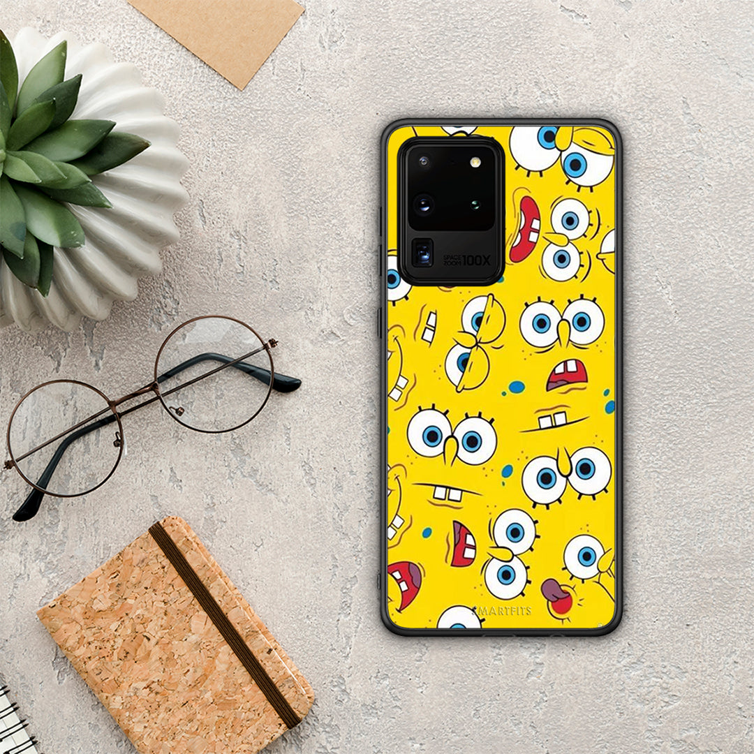 PopArt Sponge - Samsung Galaxy S20 Ultra θήκη