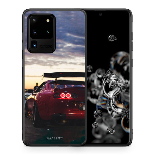 Θήκη Samsung S20 Ultra Racing Supra από τη Smartfits με σχέδιο στο πίσω μέρος και μαύρο περίβλημα | Samsung S20 Ultra Racing Supra case with colorful back and black bezels